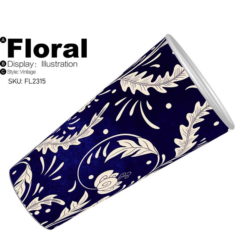 8oz single wall paper cup art series cups