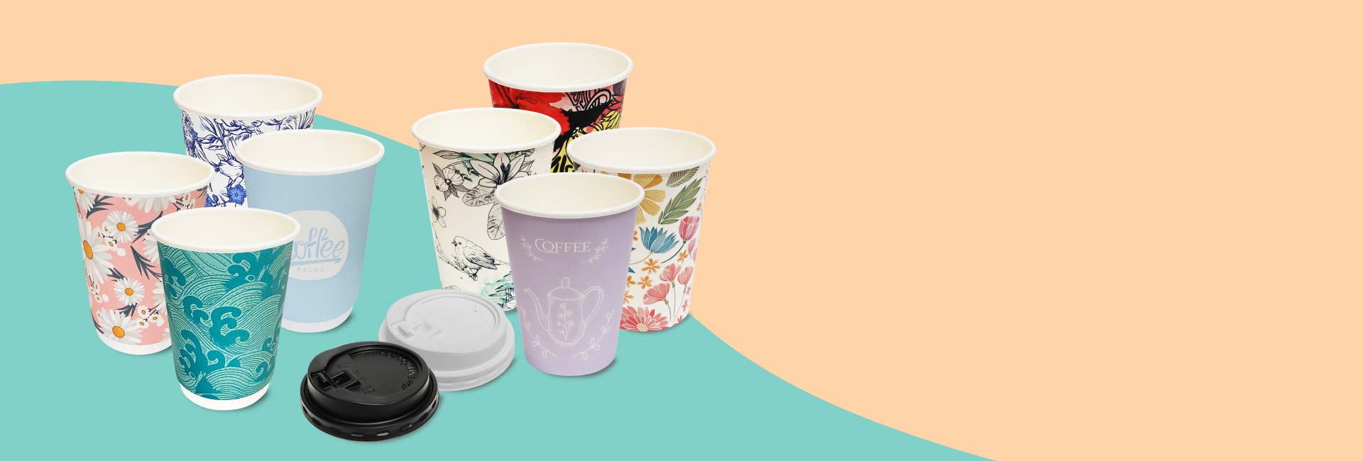 Coffee paper cups-Single Double Wall Disposable Paper Cups New Zealand