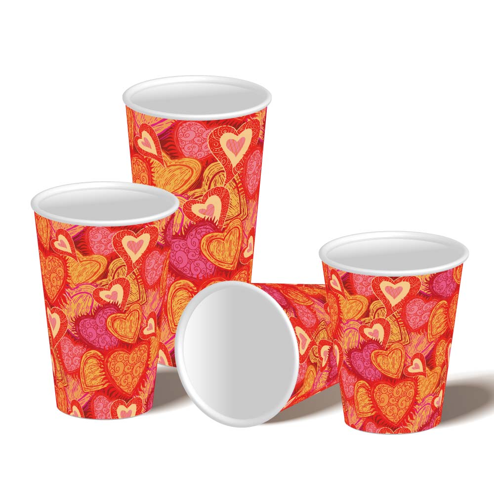 CA2312]Custom Products, Single Wall Hot Art Paper Cups, From $0.06/ea