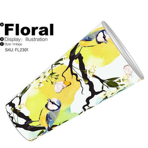 8oz single wall paper cup art series cups
