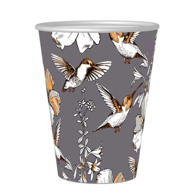 8oz single wall paper cups