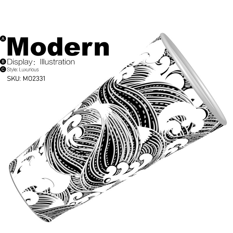 1000 x 16oz/480ml, Single Wall Hot Art Disposable Cups, Art Cup[MO2331]