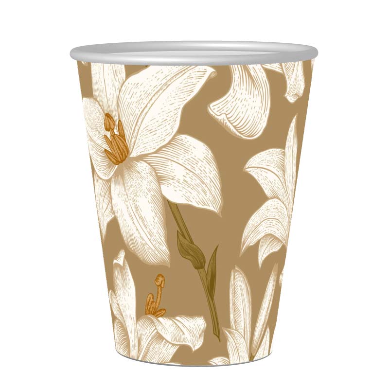 8oz single wall paper cups